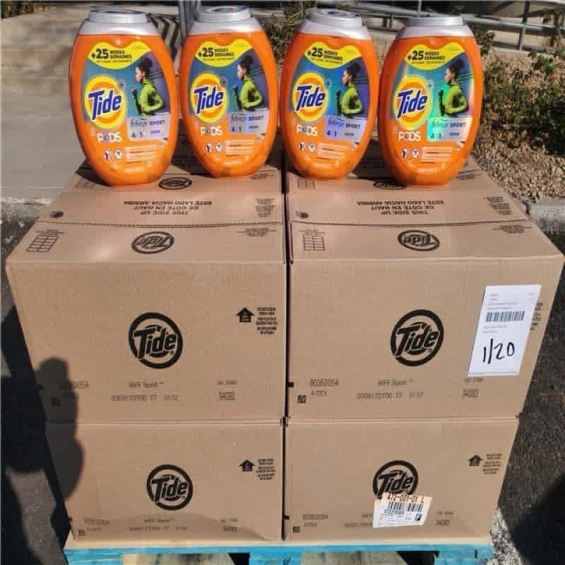 Detergent Pallet – 350 Pieces Bulk Laundry & Cleaning Detergents Wholesale