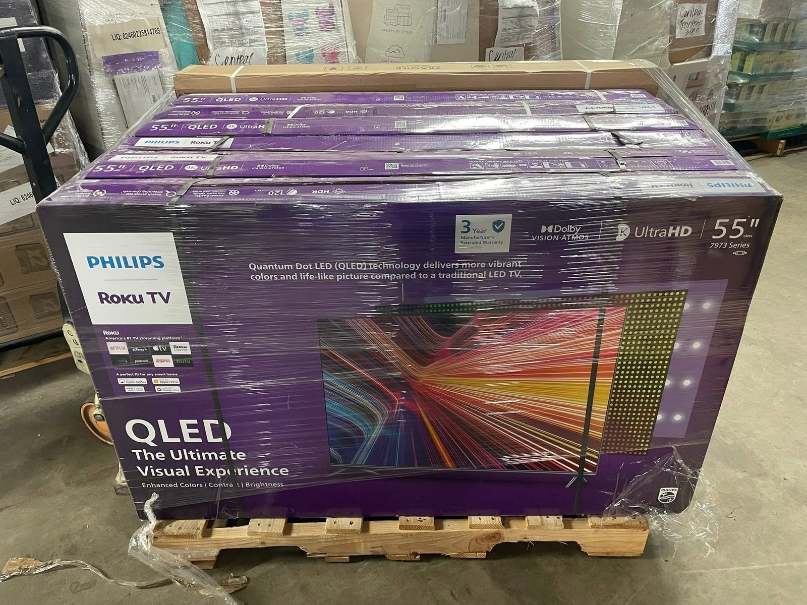 Flat Screen TV Pallet – 15–18 Units 50–85 Inch Smart TVs Wholesale - Image 3