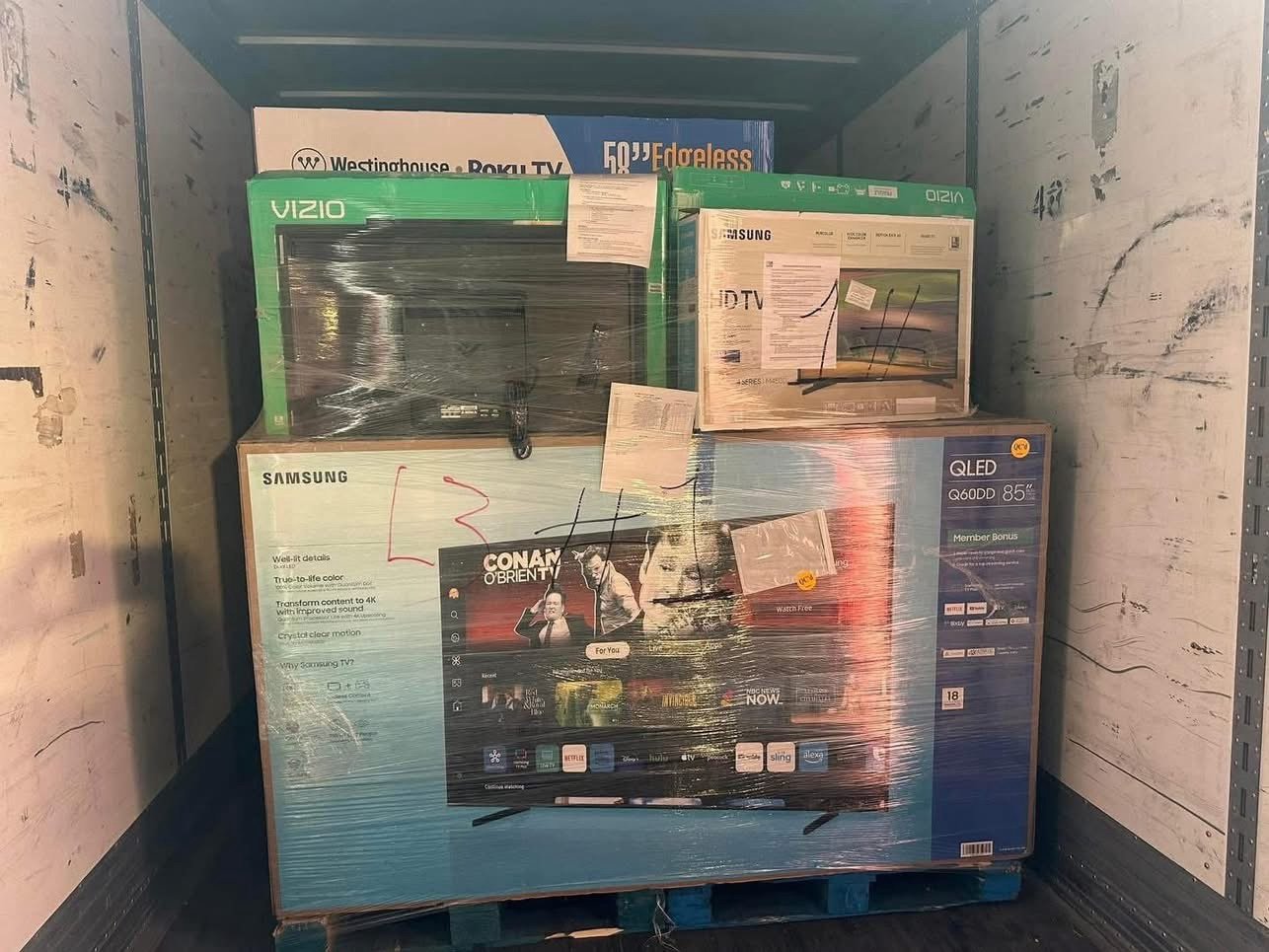 Flat Screen TV Pallet – 15–18 Units 50–85 Inch Smart TVs Wholesale - Image 9